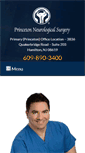 Mobile Screenshot of princetonneurologicalsurgery.com